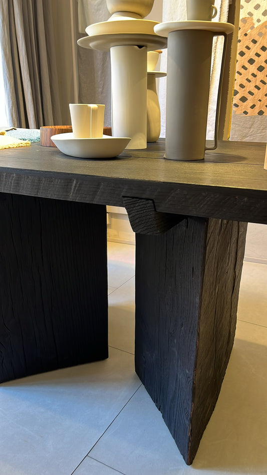 Charred oak Table