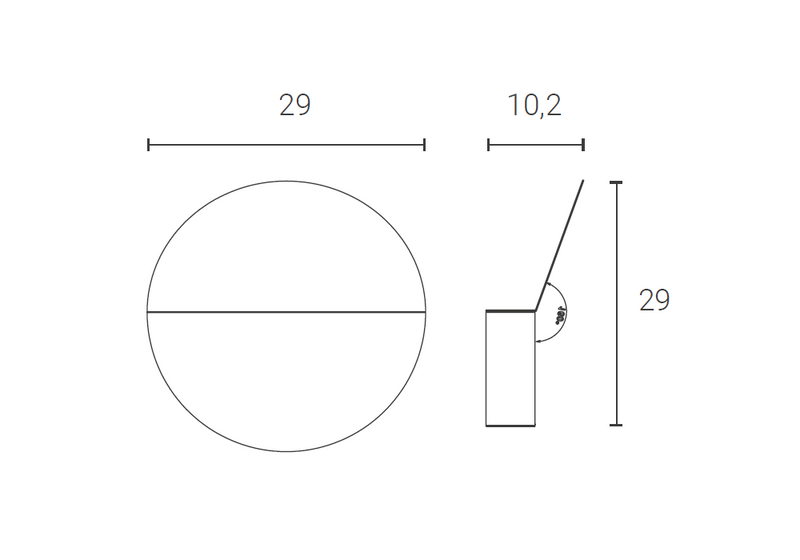 Cyrcle wall lamp by Zava – additional view
