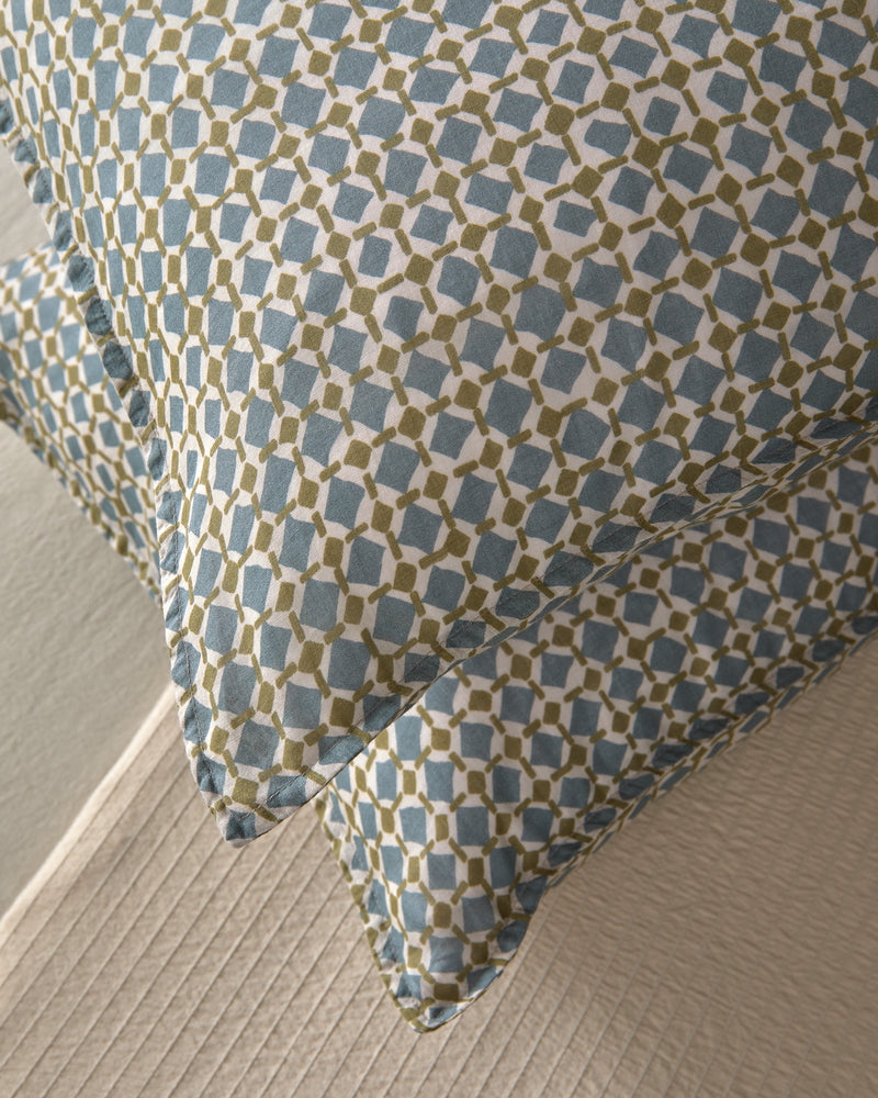 Nap Grid Pillow Cases Set
